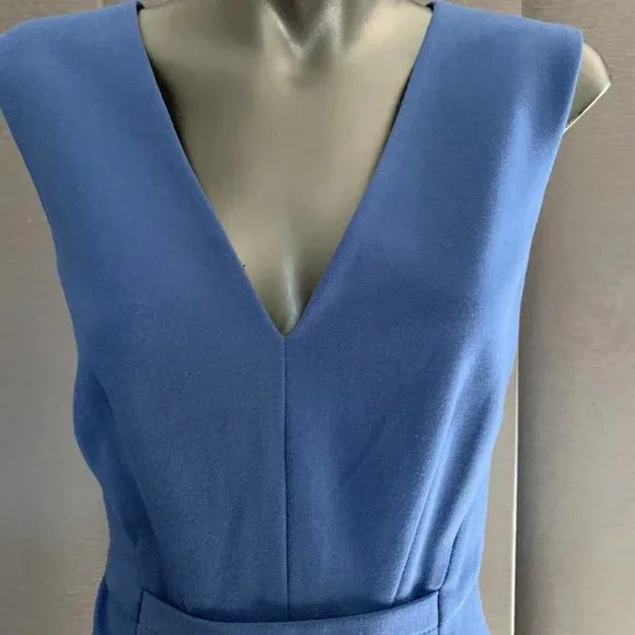 DVF Blue Work Dress | 8 - Picture 3 of 5